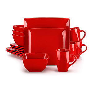 Red Dinner Set